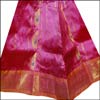 Pink Pattu Parikini with contrast border-(SSV-25) - Click here to View more details about this Product